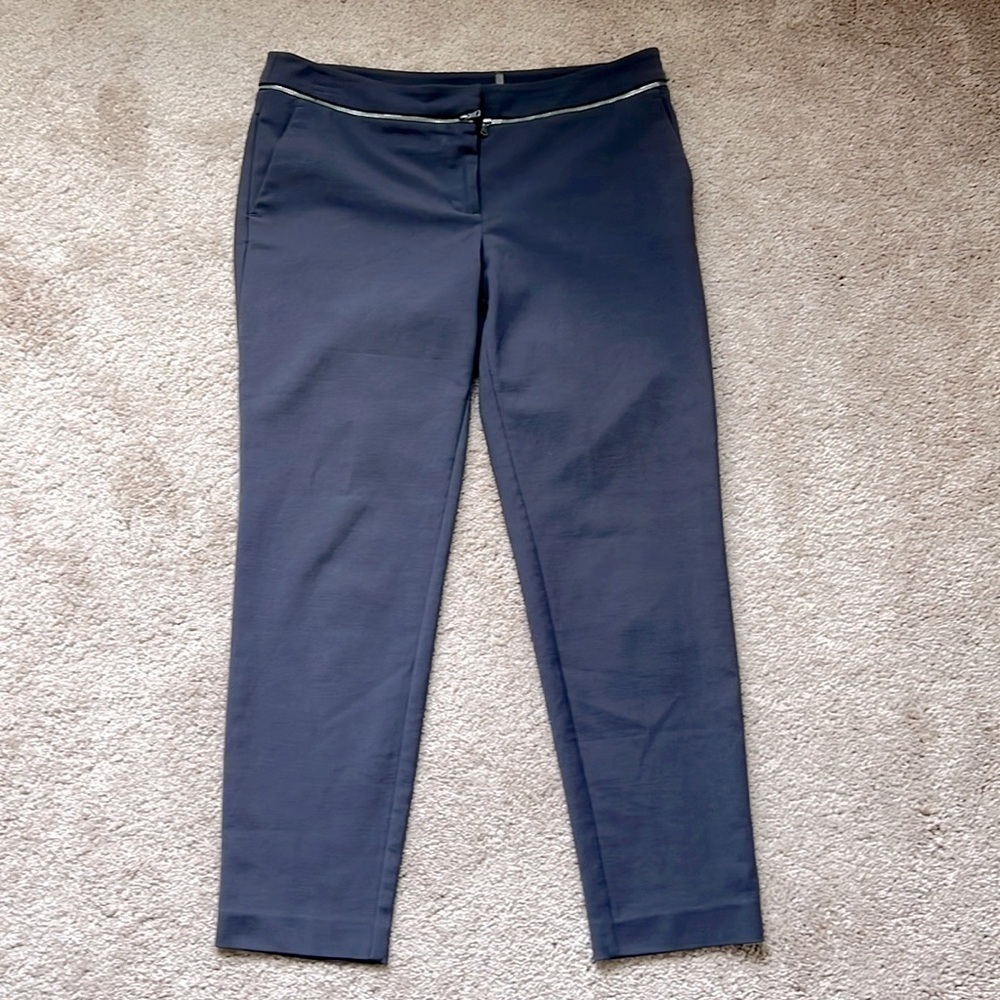 Rebecca Taylor Slim Zipper Detail Pants